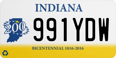 IN license plate 991YDW