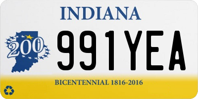 IN license plate 991YEA