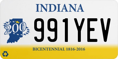 IN license plate 991YEV