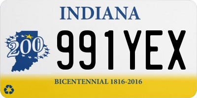 IN license plate 991YEX