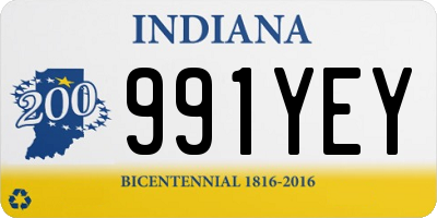 IN license plate 991YEY