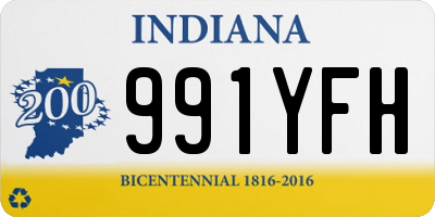 IN license plate 991YFH