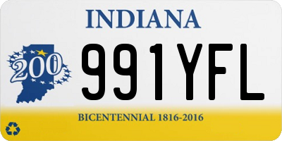 IN license plate 991YFL