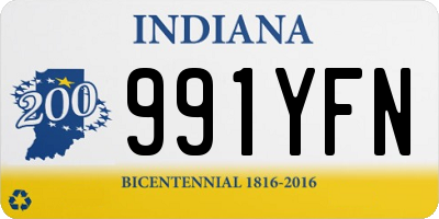 IN license plate 991YFN