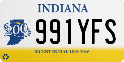 IN license plate 991YFS