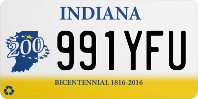 IN license plate 991YFU