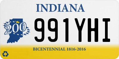 IN license plate 991YHI