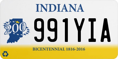 IN license plate 991YIA