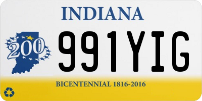 IN license plate 991YIG