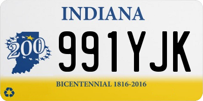 IN license plate 991YJK