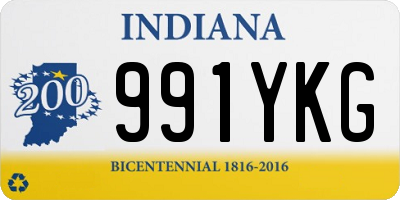 IN license plate 991YKG