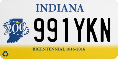 IN license plate 991YKN