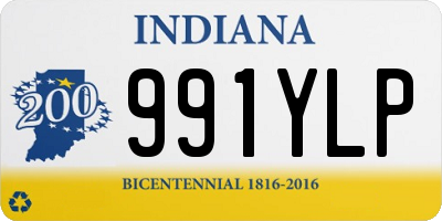 IN license plate 991YLP