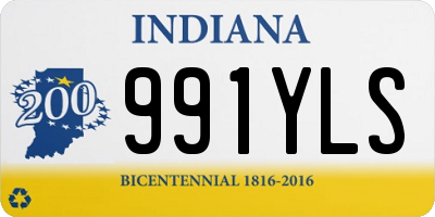 IN license plate 991YLS