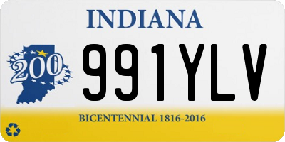 IN license plate 991YLV