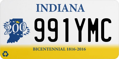 IN license plate 991YMC