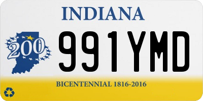 IN license plate 991YMD