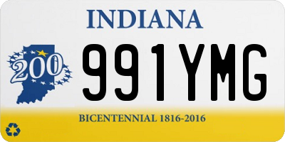 IN license plate 991YMG