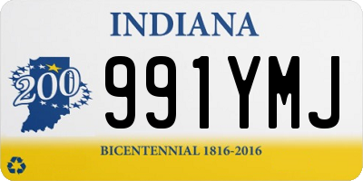 IN license plate 991YMJ