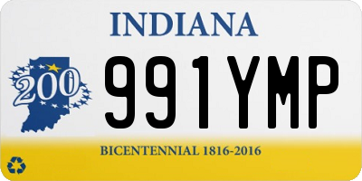 IN license plate 991YMP