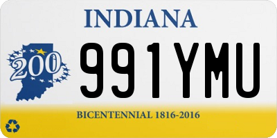 IN license plate 991YMU