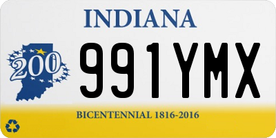 IN license plate 991YMX