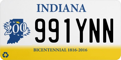 IN license plate 991YNN