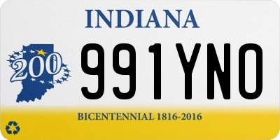 IN license plate 991YNO