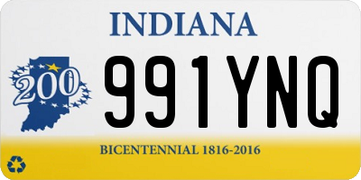 IN license plate 991YNQ