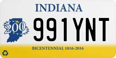 IN license plate 991YNT