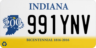 IN license plate 991YNV