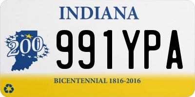 IN license plate 991YPA