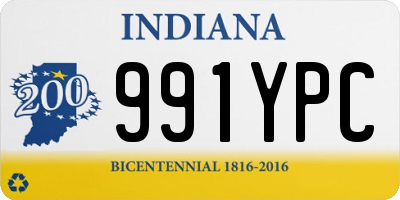 IN license plate 991YPC