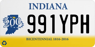 IN license plate 991YPH