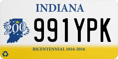 IN license plate 991YPK