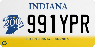 IN license plate 991YPR