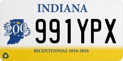 IN license plate 991YPX