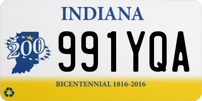 IN license plate 991YQA