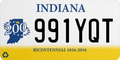 IN license plate 991YQT