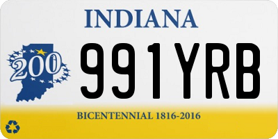 IN license plate 991YRB