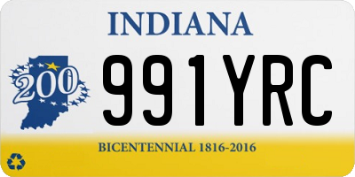 IN license plate 991YRC