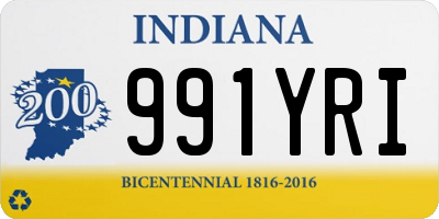 IN license plate 991YRI