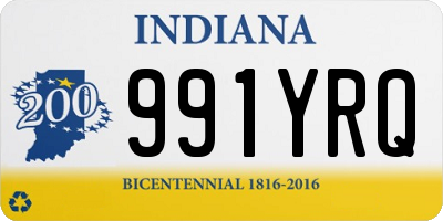 IN license plate 991YRQ