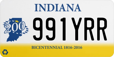 IN license plate 991YRR