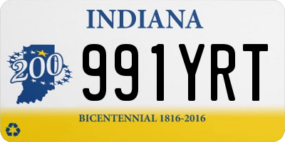 IN license plate 991YRT