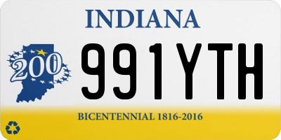 IN license plate 991YTH