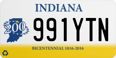 IN license plate 991YTN