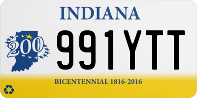 IN license plate 991YTT