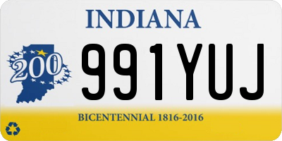 IN license plate 991YUJ