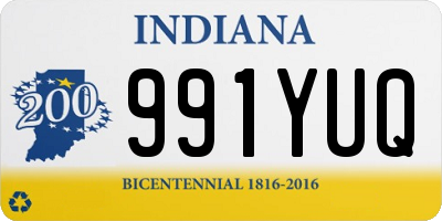 IN license plate 991YUQ